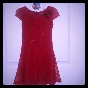 Children's Size 6 red dress